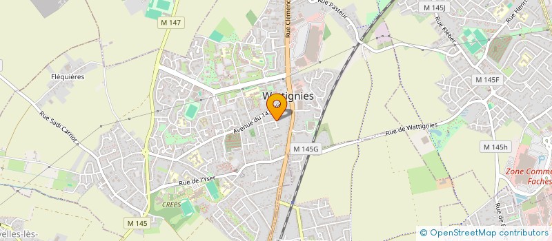 localisation de l'entreprise LA ROCHE POLIE  WATTIGNIES