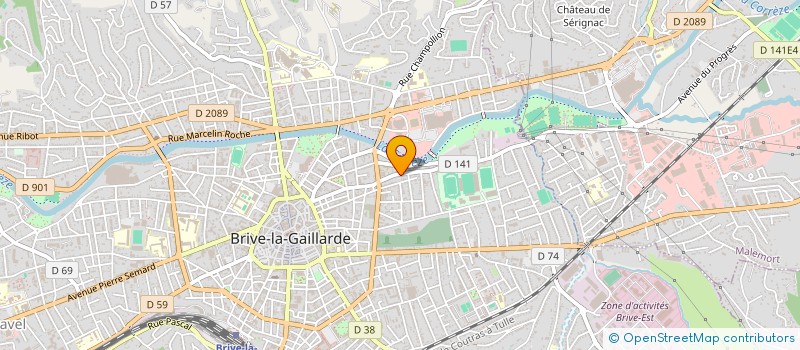 localisation de l'entreprise LA ROCHE PROMOTION  BRIVE-LA-GAILLARDE