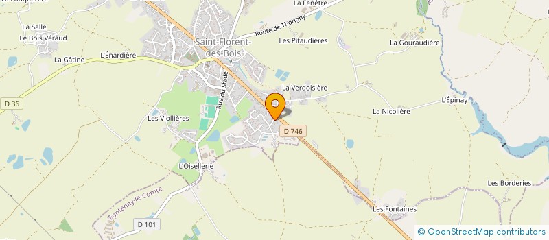 localisation de l'entreprise LA ROCHE ROUGE  RIVES DE L'YON