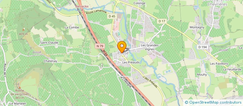 localisation de l'entreprise LA ROCHE ROUGE  DAVAYE