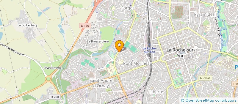 localisation de l'entreprise LA ROCHE SUR YON NATATION à LA ROCHE-SUR-YON