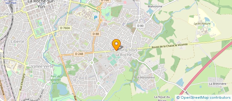 localisation de l'entreprise LA ROCHE SUR YON VENDEE FOOTBALL à LA ROCHE-SUR-YON