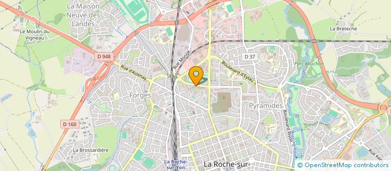 localisation de l'entreprise LA ROCHE SUR YON VENDEE HANDBALL à LA ROCHE-SUR-YON