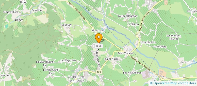 localisation de l'entreprise LA ROCHE THULON à QUINCIE-EN-BEAUJOLAIS