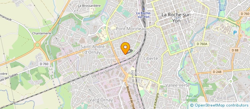 localisation de l'entreprise LA ROCHE VENDEE ROLLER HOCKEY à ROCHE SUR YON (LA)