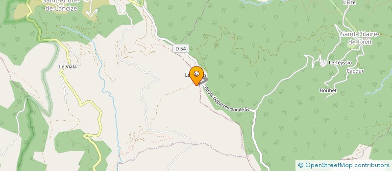 localisation de l'entreprise LA ROCHE VERTE  SAINT-ANDRE-DE-LANCIZE