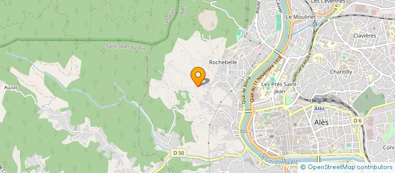 localisation de l'entreprise LA ROCHEBELLOISE  ALES