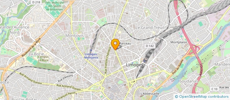 localisation de l'entreprise LA ROCHECHOUARTAISE à LIMOGES