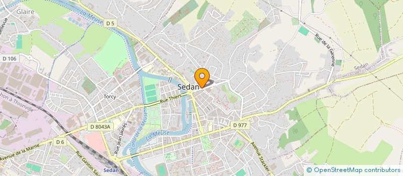 localisation de l'entreprise LA ROCHEFOUCAULD  SEDAN