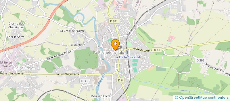 localisation de l'entreprise LA ROCHEFOUCAULD IMMOBILIER à LA ROCHEFOUCAULD-EN-ANGOUMOIS