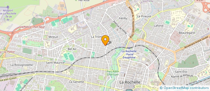 localisation de l'entreprise LA ROCHELAISE DES EAUX à LA ROCHELLE