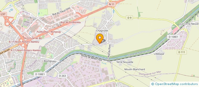 localisation de l'entreprise LA ROCHELAISE ET FRATERNELLE REUNIES  L'HOUMEAU