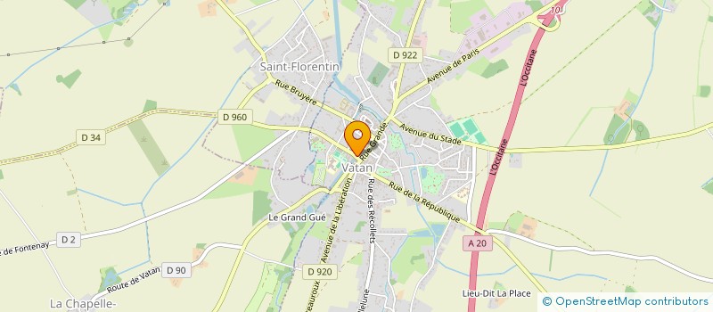 localisation de l'entreprise LA ROCHELIERE à VATAN