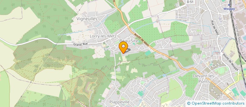 localisation de l'entreprise LA ROCHELLE  LORRY-LES-METZ