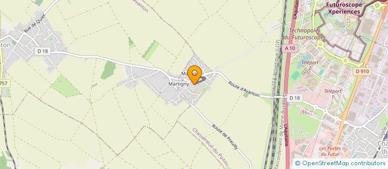 localisation de l'entreprise LA ROCHELLE  CHASSENEUIL-DU-POITOU