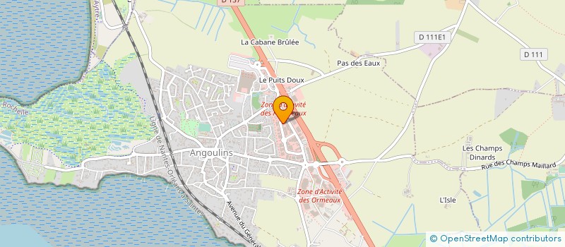 localisation de l'entreprise LA ROCHELLE CBRP 3 à ANGOULINS