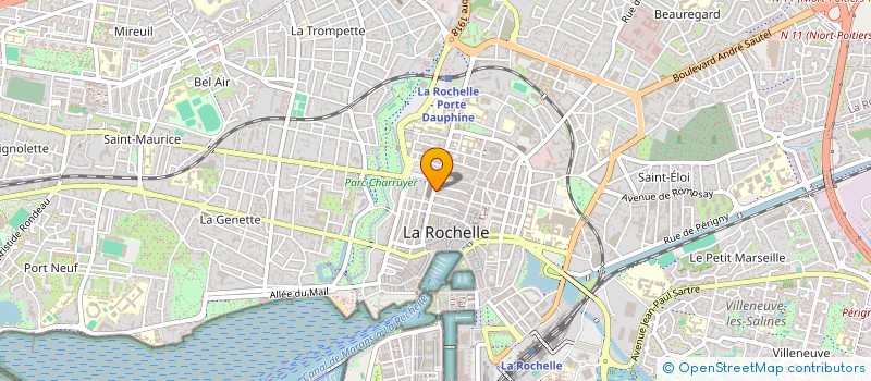 localisation de l'entreprise LA ROCHELLE CENTRE VILLE PROMOTION  LA ROCHELLE