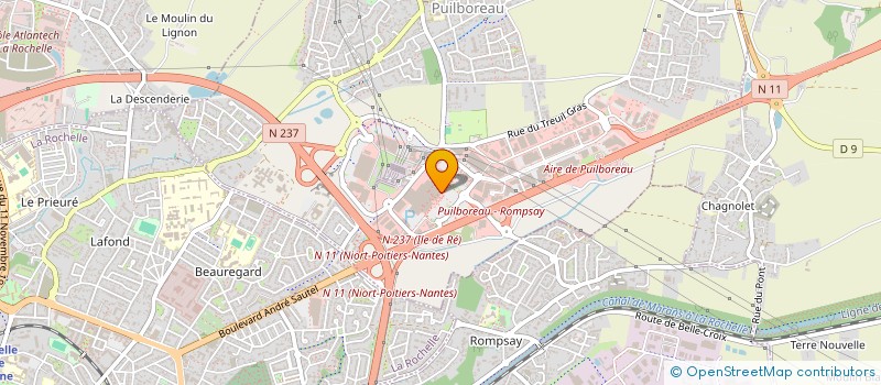 localisation de l'entreprise LA ROCHELLE DISTRIBUTION à PUILBOREAU