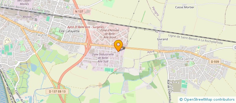 localisation de l'entreprise LA ROCHELLE INNOVATION  AYTRE