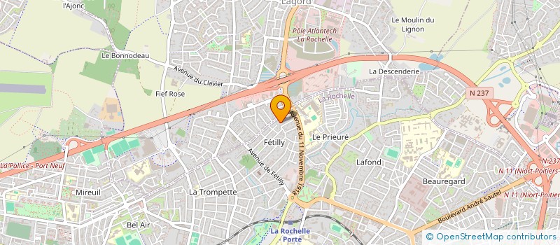 localisation de l'entreprise LA ROCHELLE MADAME  LA ROCHELLE