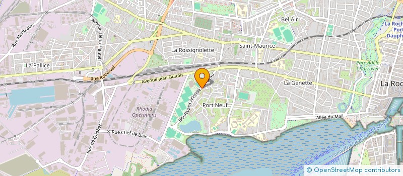 localisation de l'entreprise LA ROCHELLE MIROITERIE  LA ROCHELLE