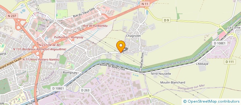 localisation de l'entreprise LA ROCHELLE PAYSAGE  DOMPIERRE-SUR-MER