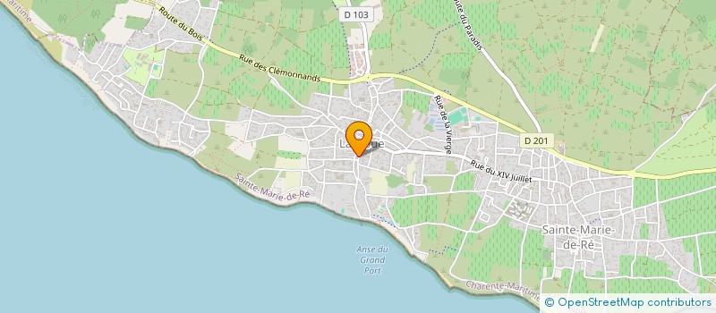 localisation de l'entreprise LA ROCHELLE TOIT PARTAGE  SAINTE-MARIE-DE-RE