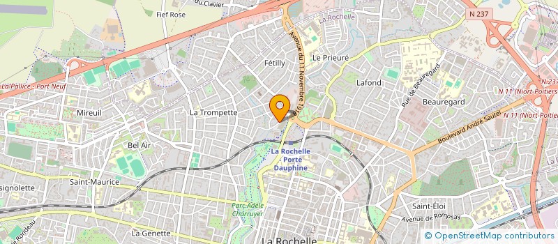 localisation de l'entreprise LA ROCHELLE VOLLEY BALL  LA ROCHELLE