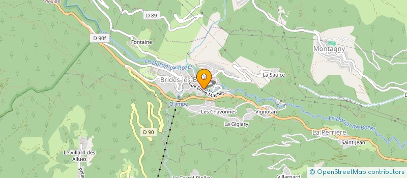 localisation de l'entreprise LA ROCHETAILLEE  BRIDES-LES-BAINS