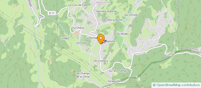 localisation de l'entreprise LA ROCHETTE à LABAROCHE