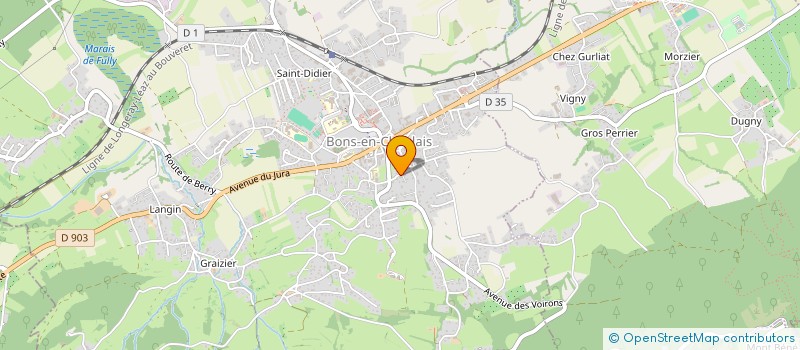 localisation de l'entreprise LA ROCHETTE  LULLY