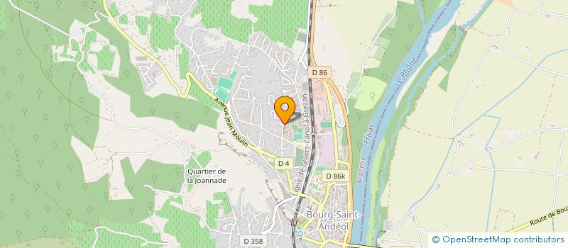 localisation de l'entreprise LA ROCHETTE E V S (ESPACE DE VIE SOCIALE) à BOURG-SAINT-ANDEOL
