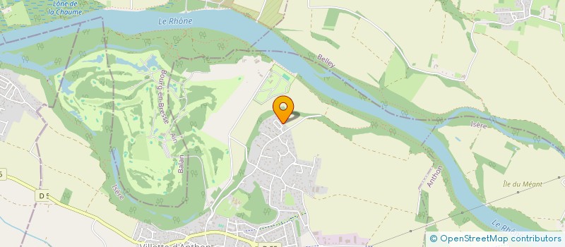 localisation de l'entreprise LA ROGE JANE  VILLETTE-D'ANTHON