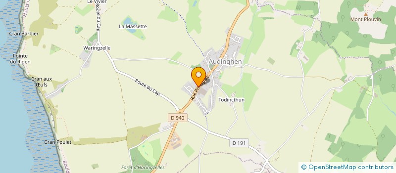 localisation de l'entreprise LA ROGERAIE  AUDINGHEN