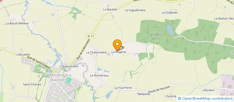localisation de l'entreprise LA ROGERIE à LES HERBIERS