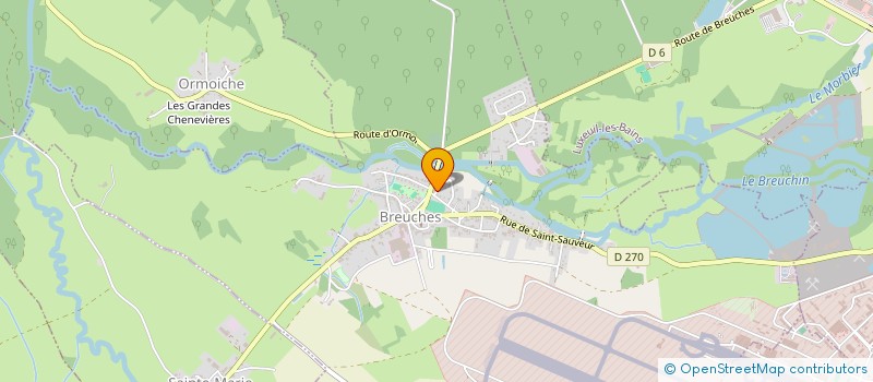 localisation de l'entreprise LA ROLANDIERE  BREUCHES