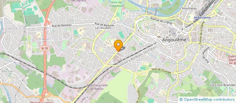 localisation de l'entreprise LA ROM'ANTIQUE à ANGOULEME