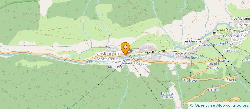 localisation de l'entreprise LA ROMA  VAL-CENIS