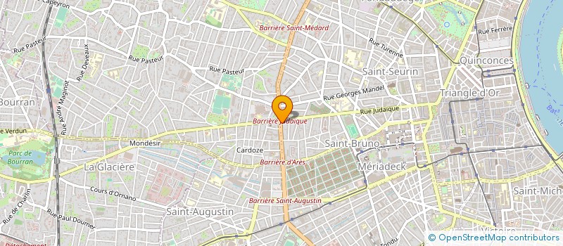 localisation de l'entreprise LA ROMA PIZZA BORDEAUX  BORDEAUX