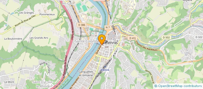 localisation de l'entreprise LA ROMAINE à VIENNE