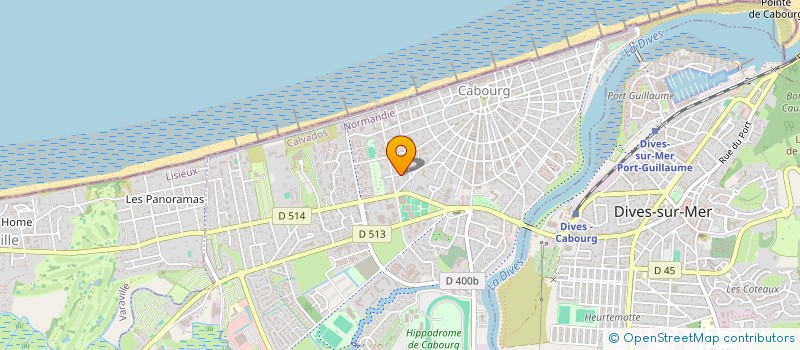 localisation de l'entreprise LA ROMAINE à CABOURG