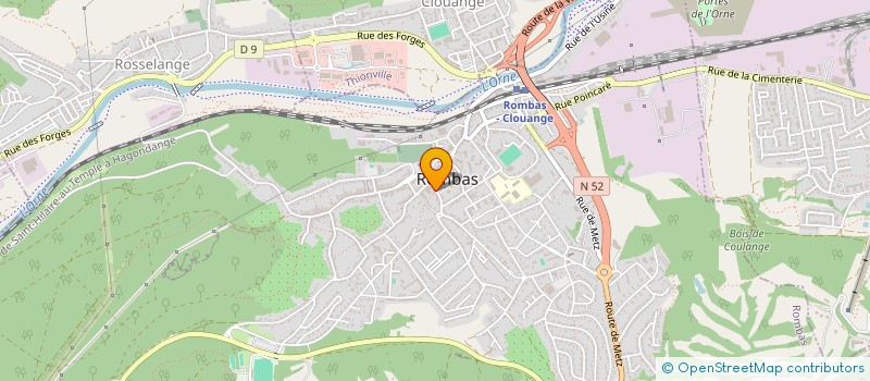 localisation de l'entreprise LA ROMAINE  ROMBAS