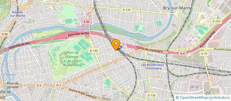 localisation de l'entreprise LA ROMALI  CHAMPIGNY-SUR-MARNE