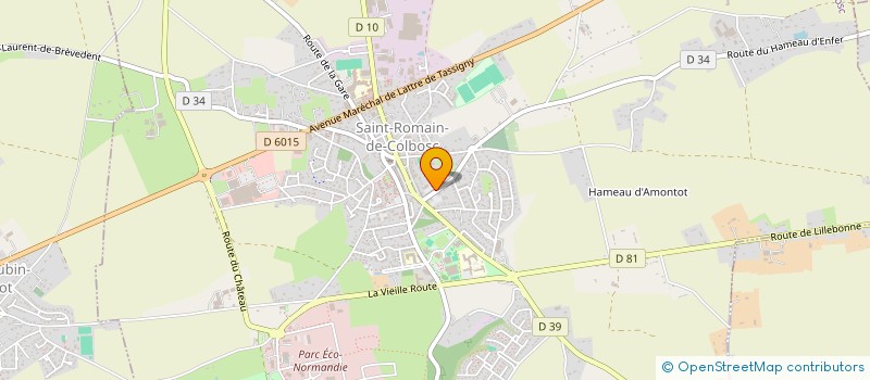 localisation de l'entreprise LA ROMANAISE  SAINT-ROMAIN-DE-COLBOSC