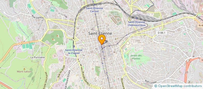 localisation de l'entreprise LA ROMANAISE à SAINT-ETIENNE