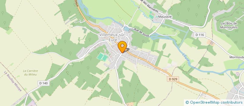 localisation de l'entreprise LA ROMANE à VILLEMEUX-SUR-EURE