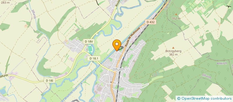 localisation de l'entreprise LA ROMANEE  ILLFURTH