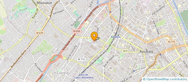 localisation de l'entreprise LA ROMANTIKA à ROUBAIX