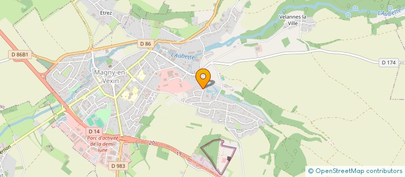 localisation de l'entreprise LA ROMASIA  MAGNY-EN-VEXIN