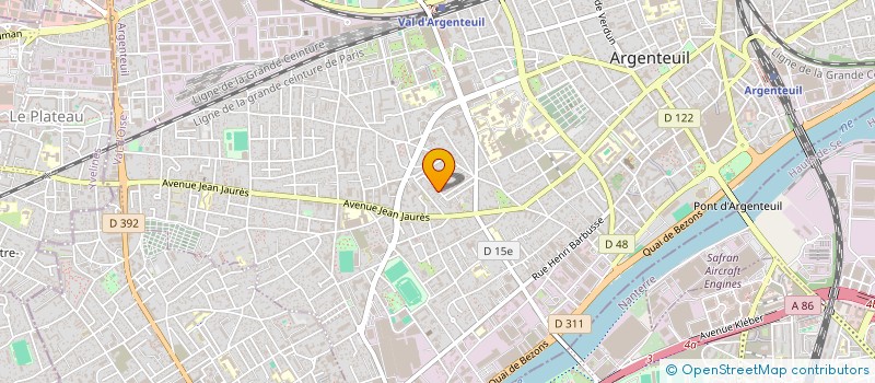 localisation de l'entreprise LA ROMASIA  ARGENTEUIL